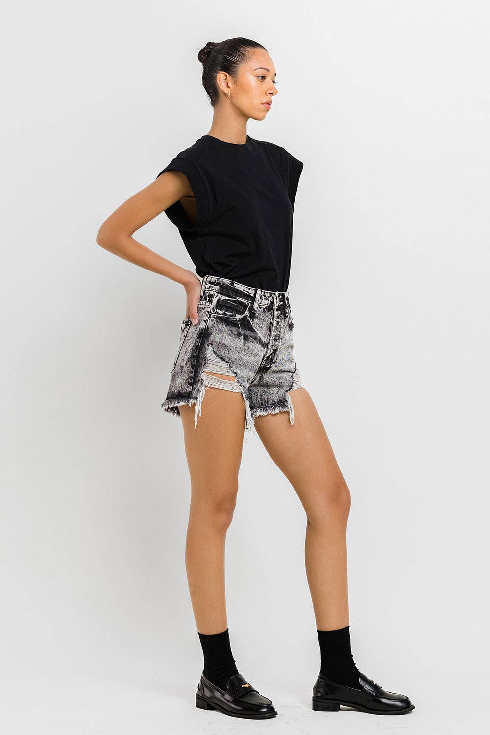 Hyde Super High Rise Mom Shorts