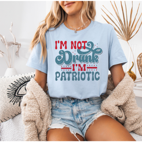 Patriotic Not Drunk Tee
