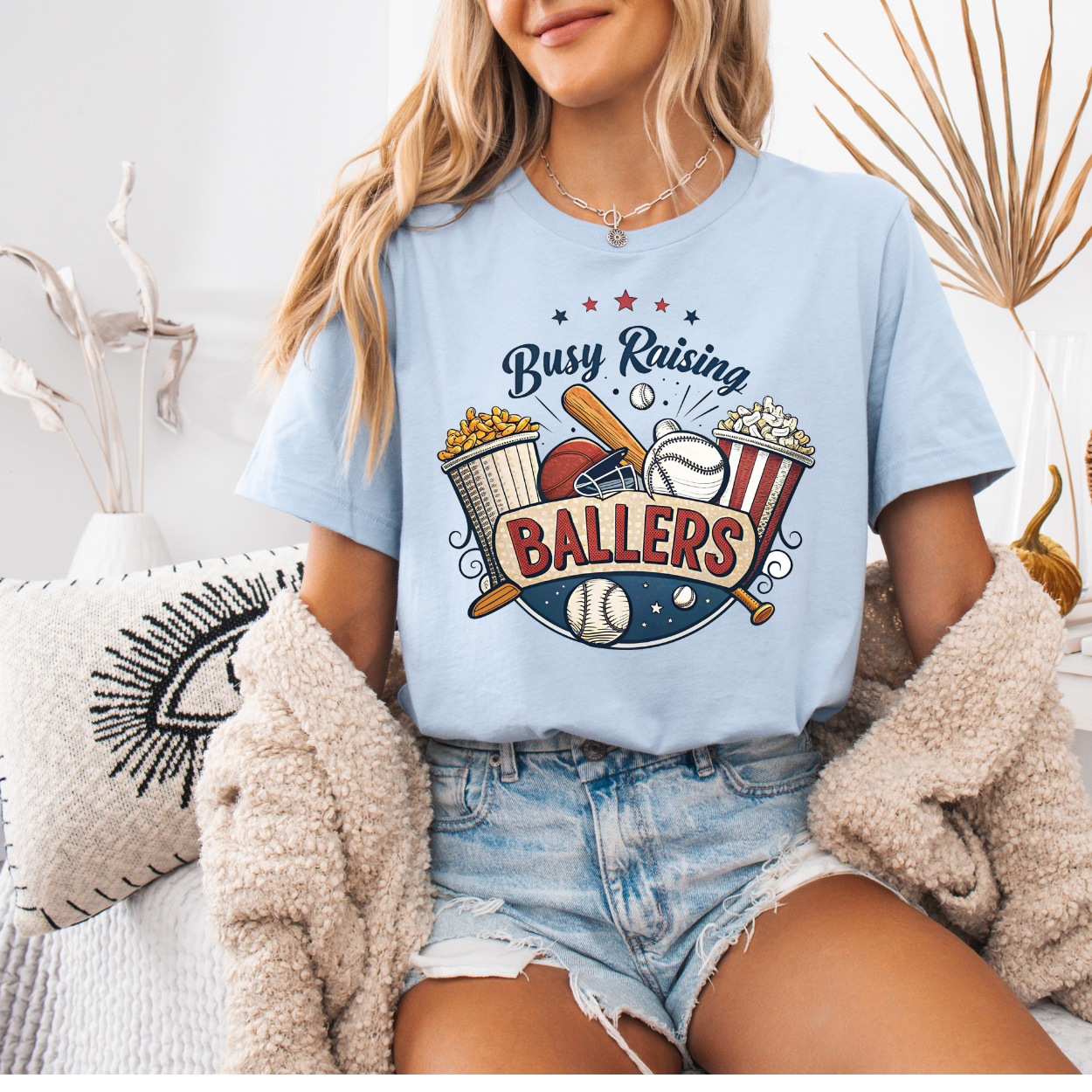 Busy Raising Ballers Tee