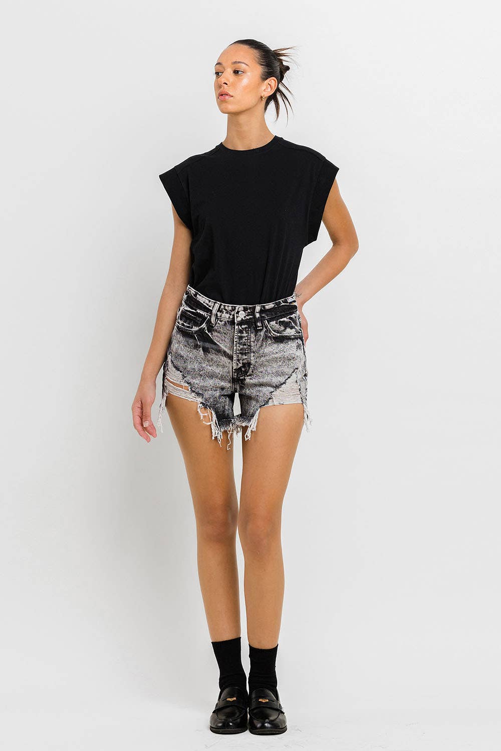 Hyde Super High Rise Mom Shorts