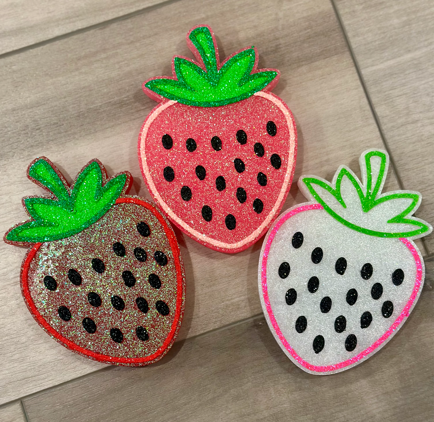 Strawberry Car Freshie: Pink / Peach