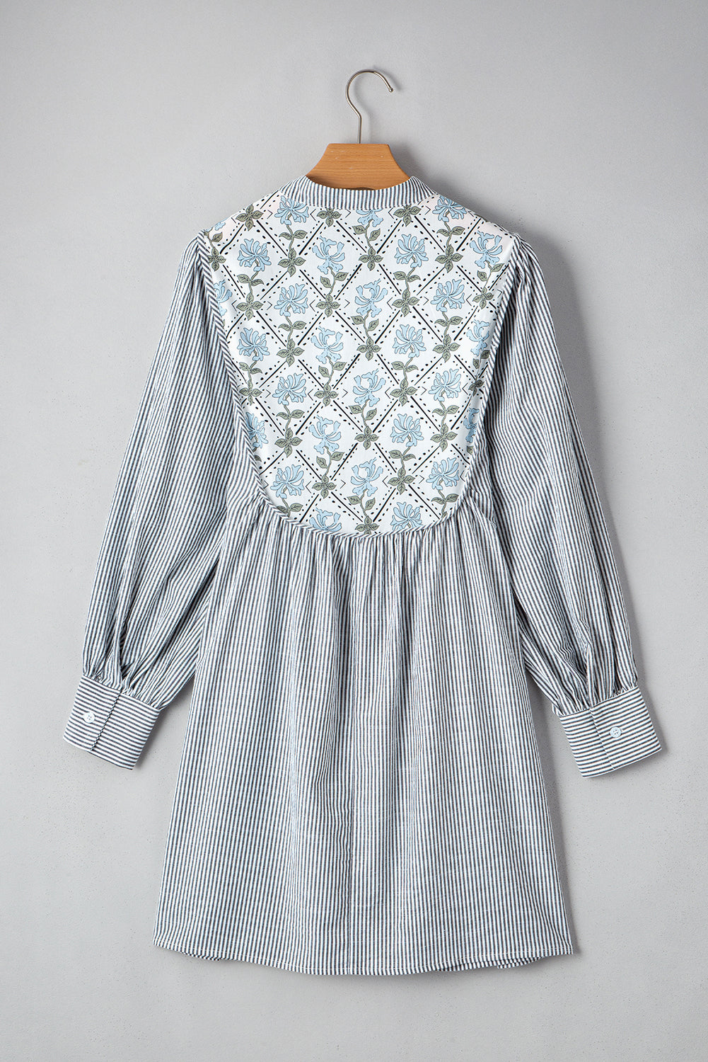 Black Stripe Floral Dress LT