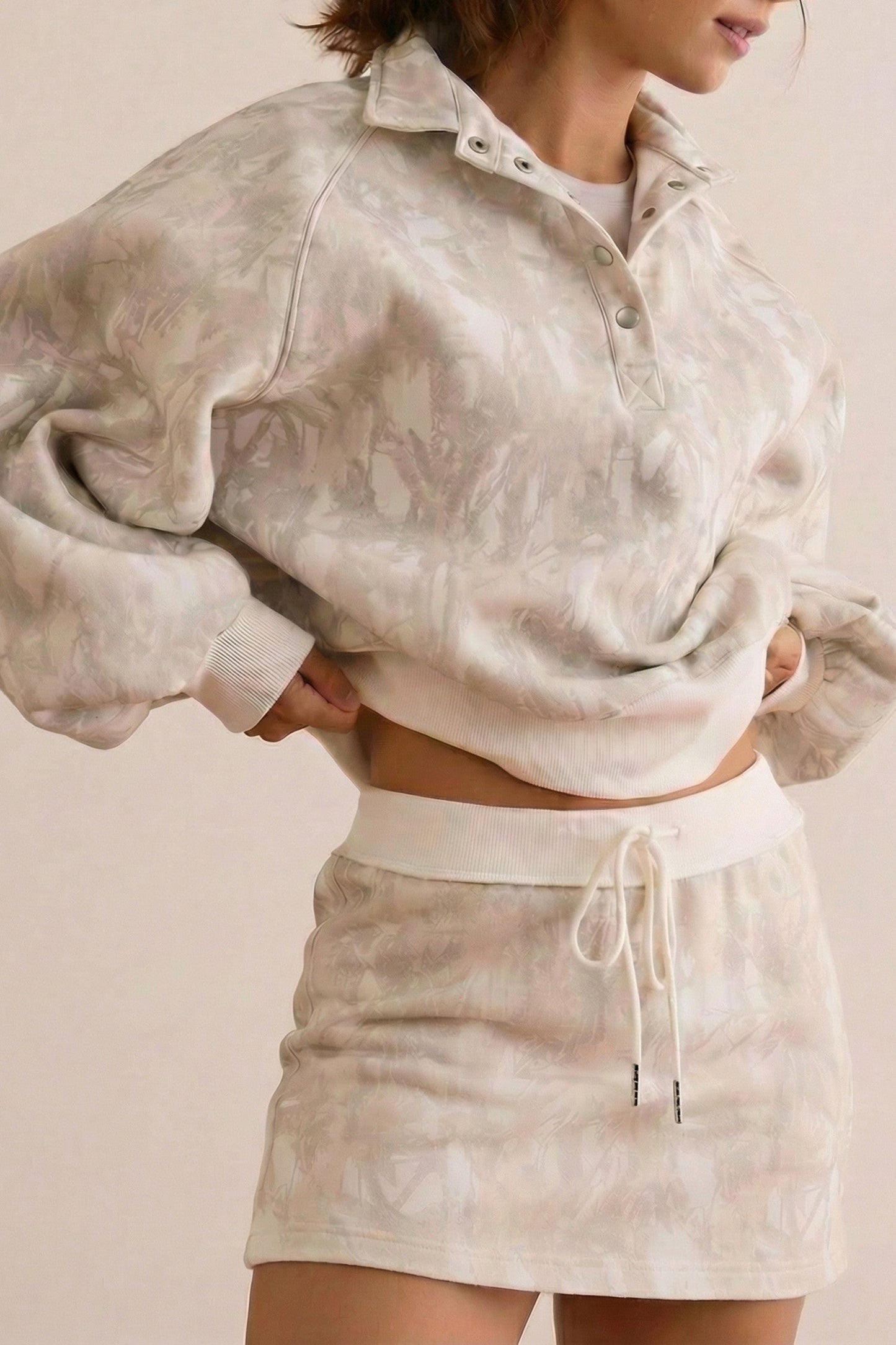 Camo Pullover Skort Set LT