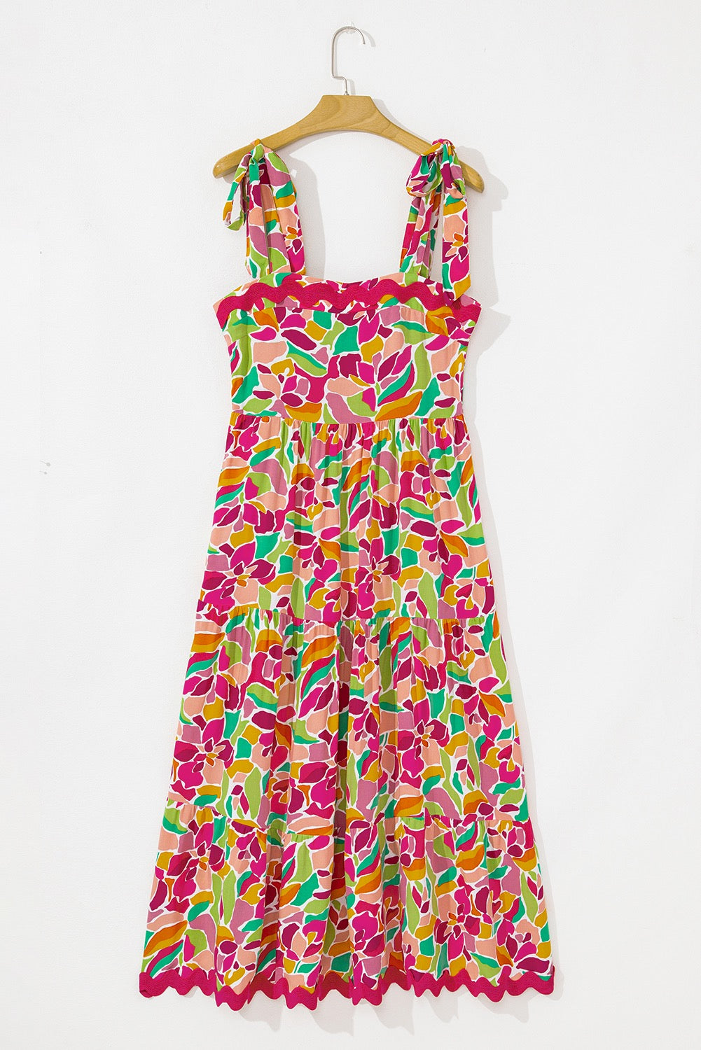 Abstract Ric Rac Maxi Dress LT