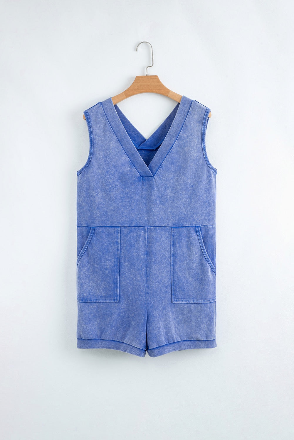 Blue Mineral Wash Romper May.