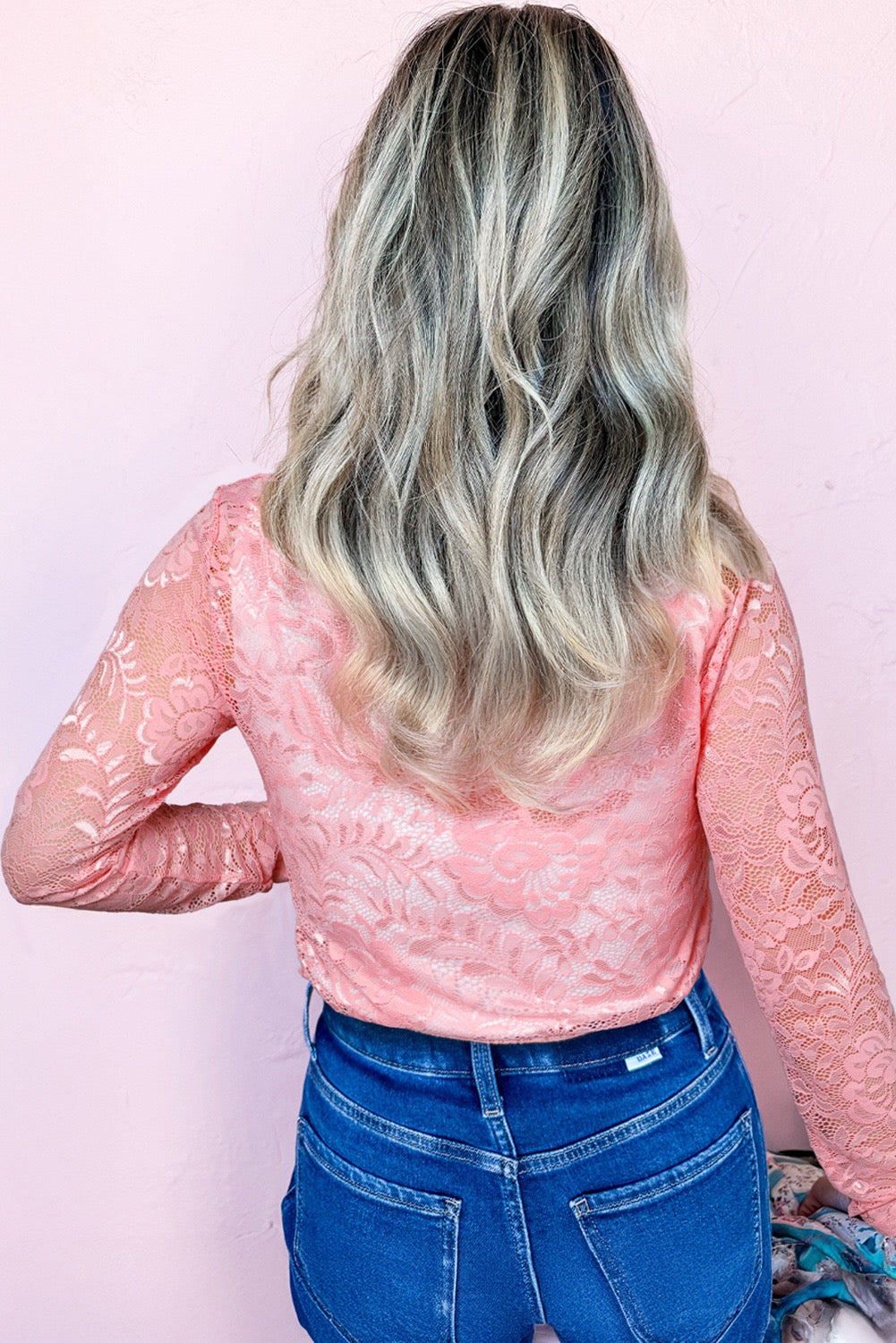 Rose Mesh Top
