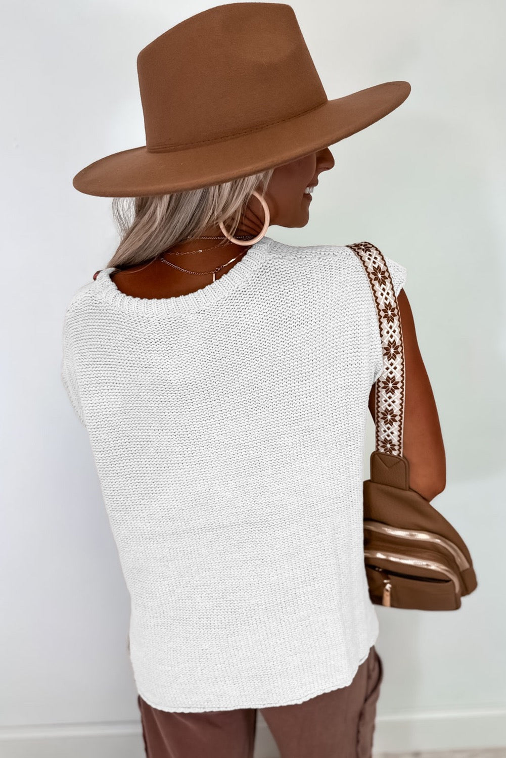 White Sweater Top