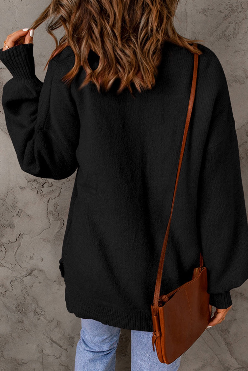 Black Pocket Sweater