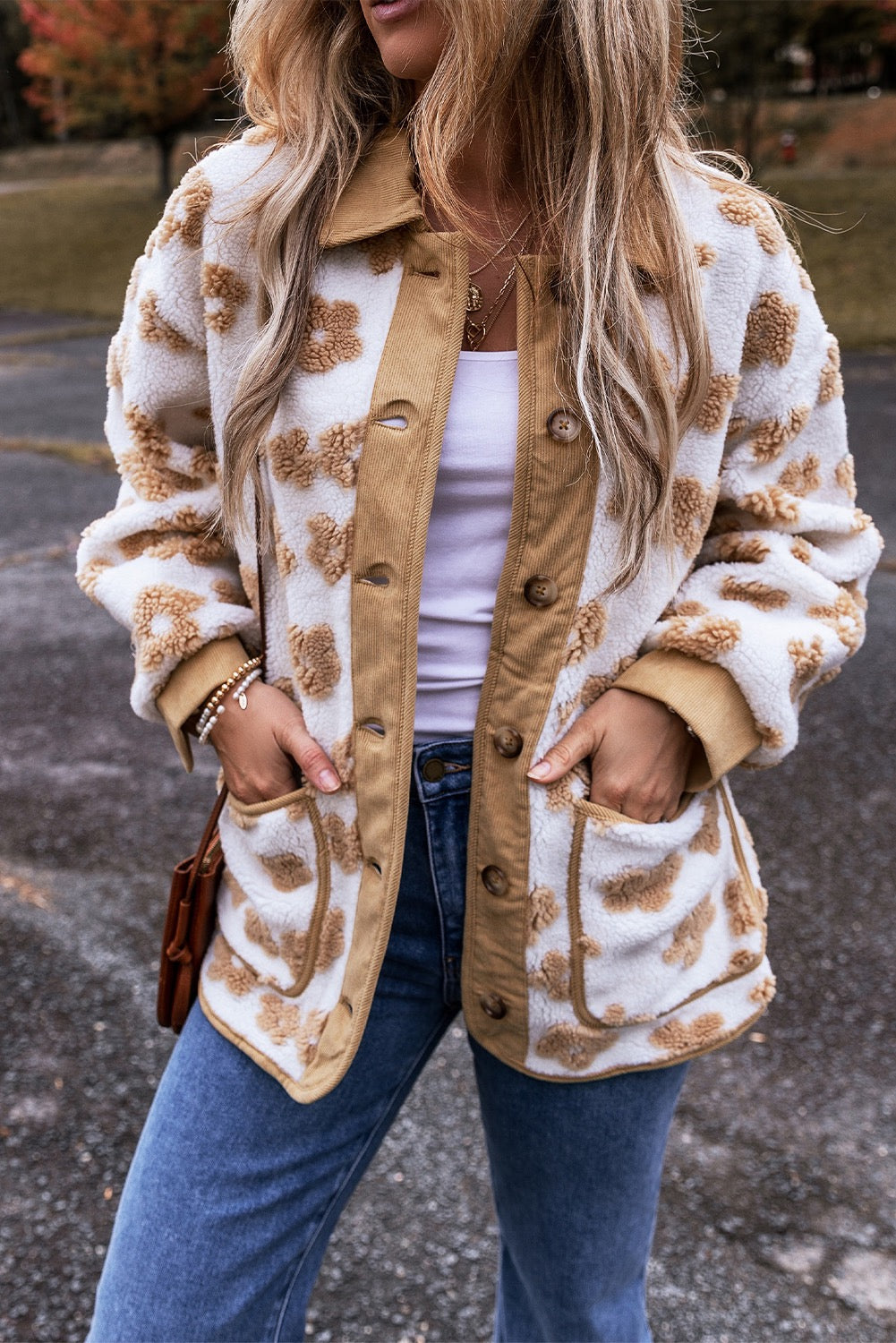 Fleece Flower Jacket