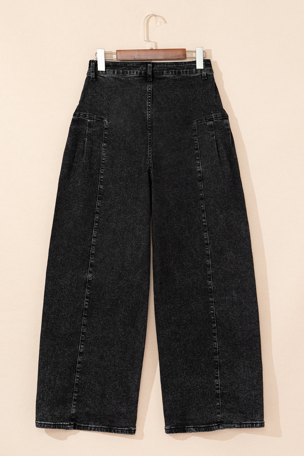 Mineral Wash Pleated Jeans LT