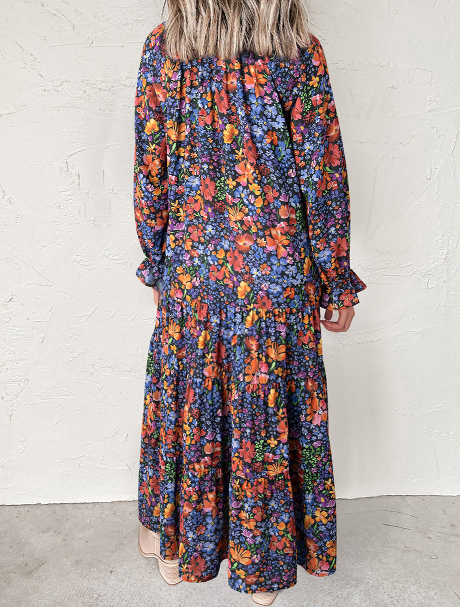 Blue Floral Maxi Dress LT