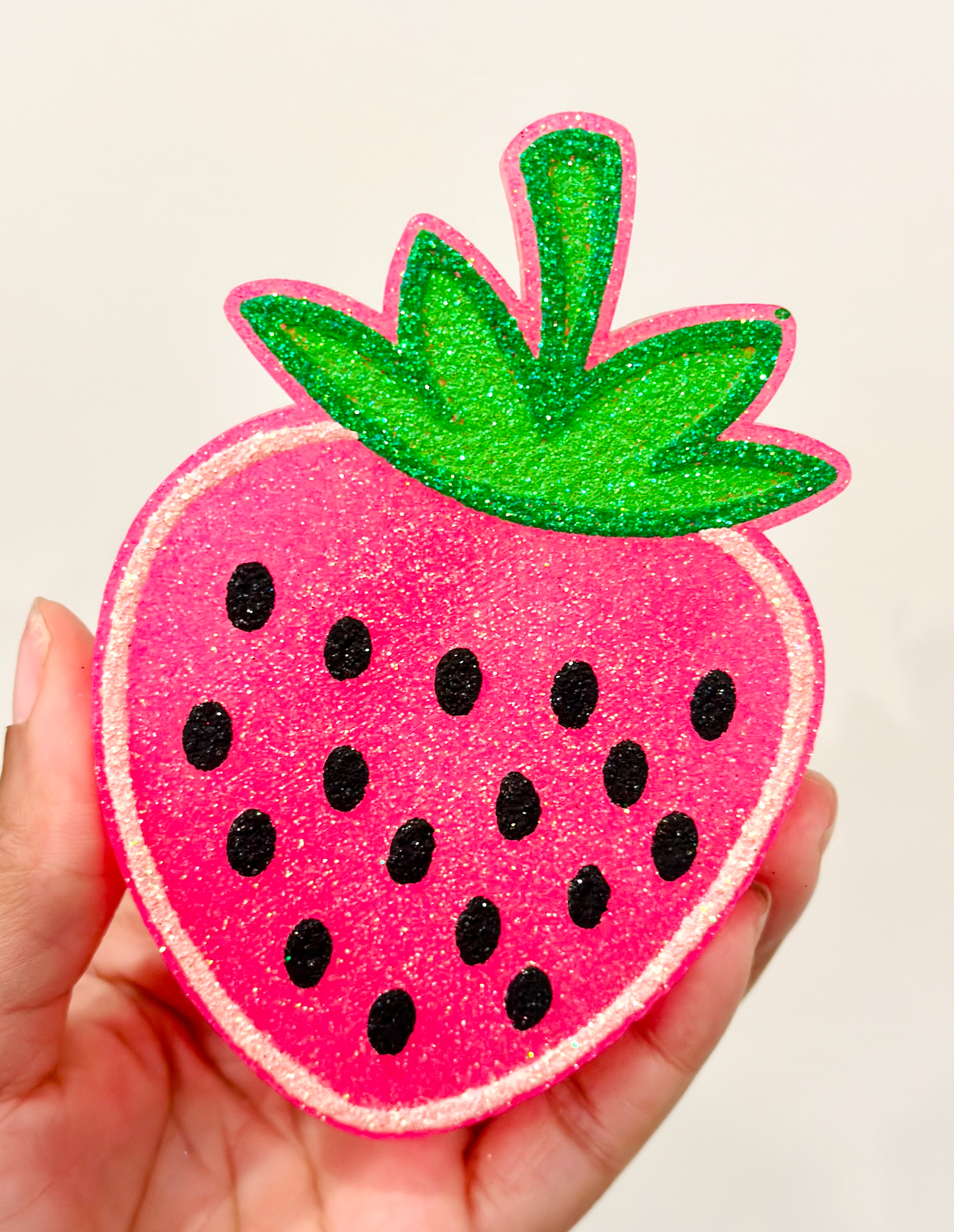 Strawberry Car Freshie: Pink / Peach