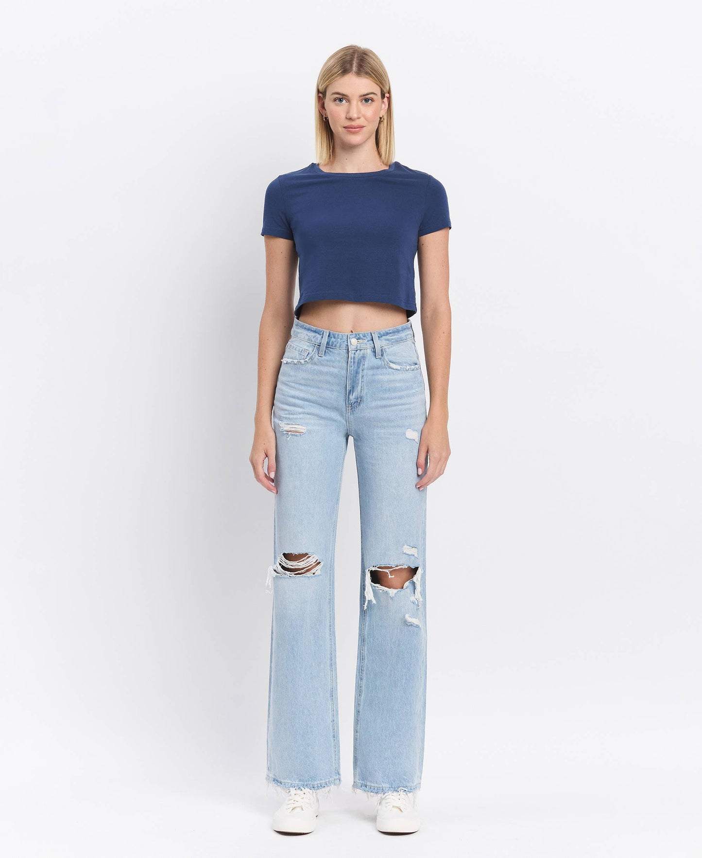 90'S VINTAGE SUPER HIGH RISE FLARE JEANS  - Western Promise