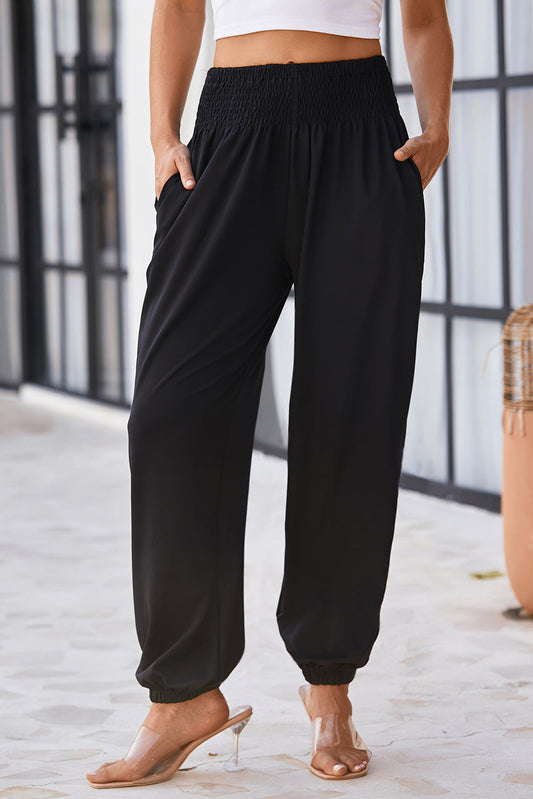 Black High Waist Joggers LT