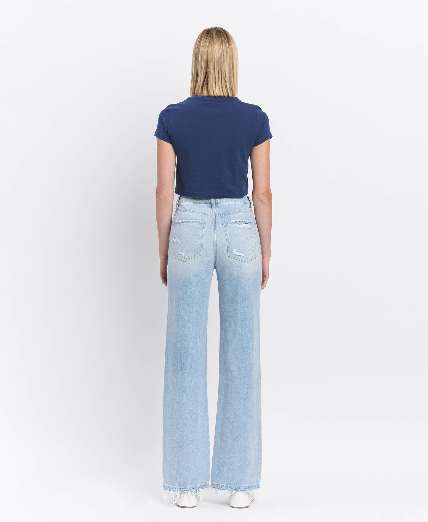 90'S VINTAGE SUPER HIGH RISE FLARE JEANS  - Western Promise