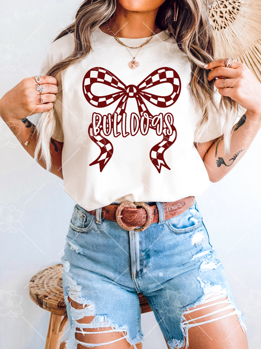Custom Checkered Bow - Multiple Styles