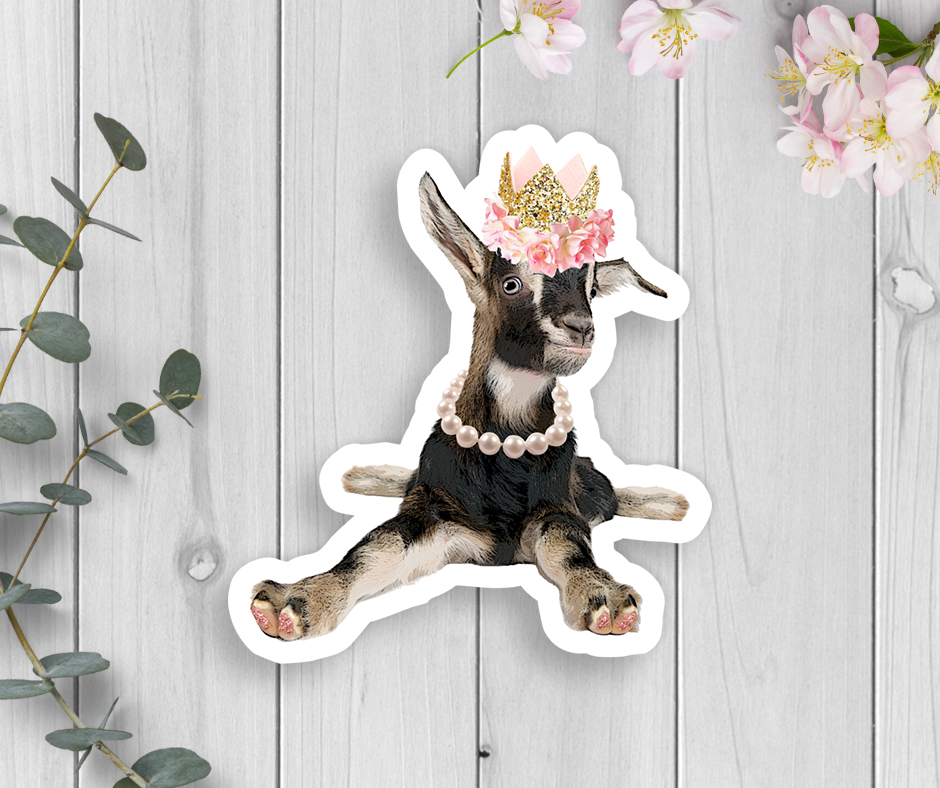 Sassy Goat Vinyl Sticker