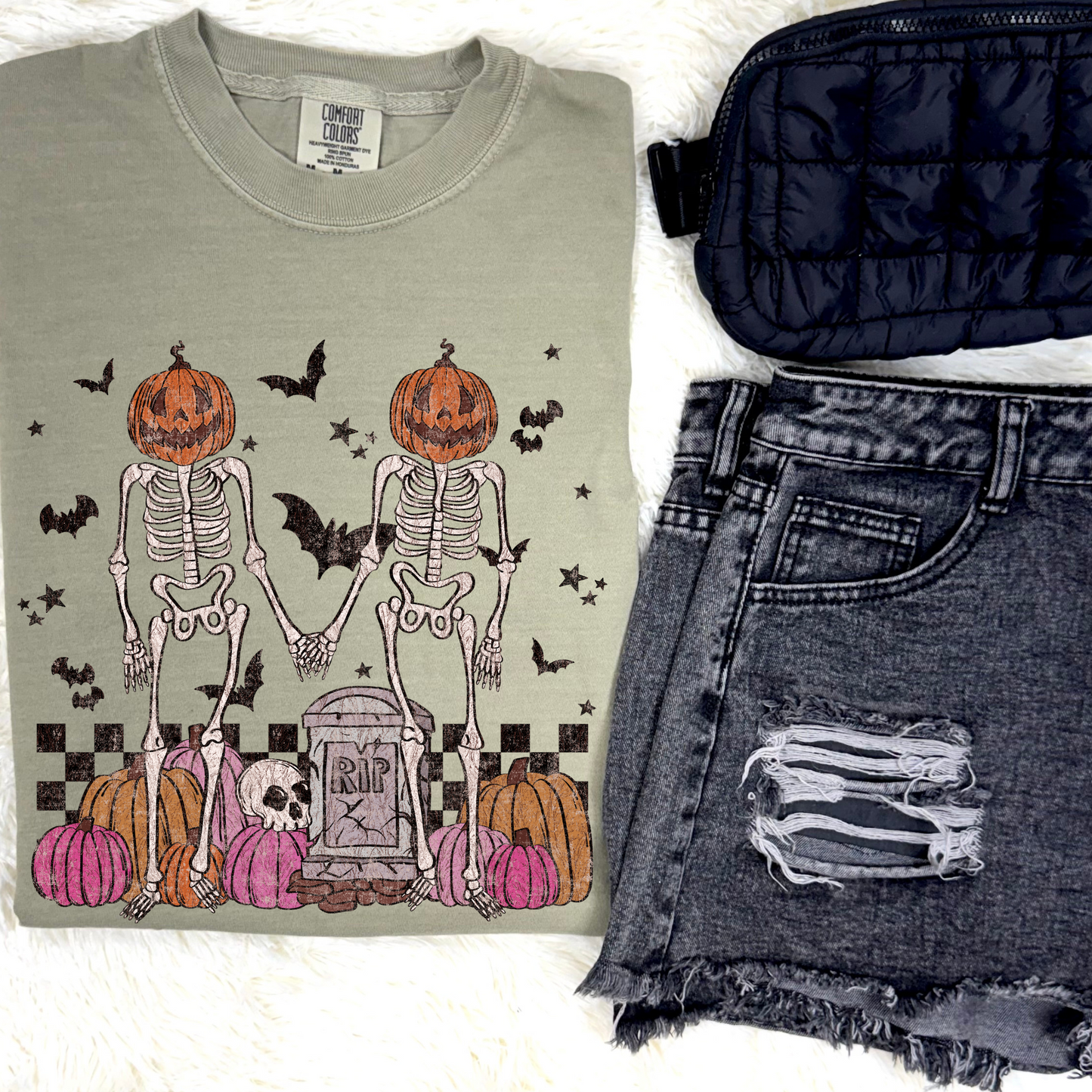 RIP Skeleton Graphic Tee