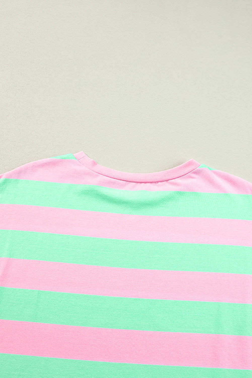 Pink Stripe Colorblock Top LT