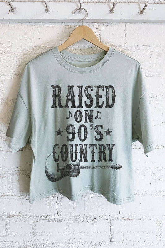 Raised on 90's Country Crop Top