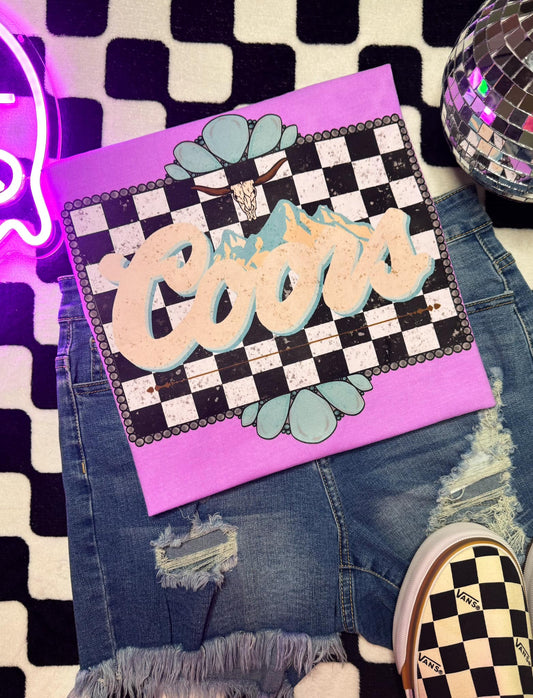 Checkered Beer Tee