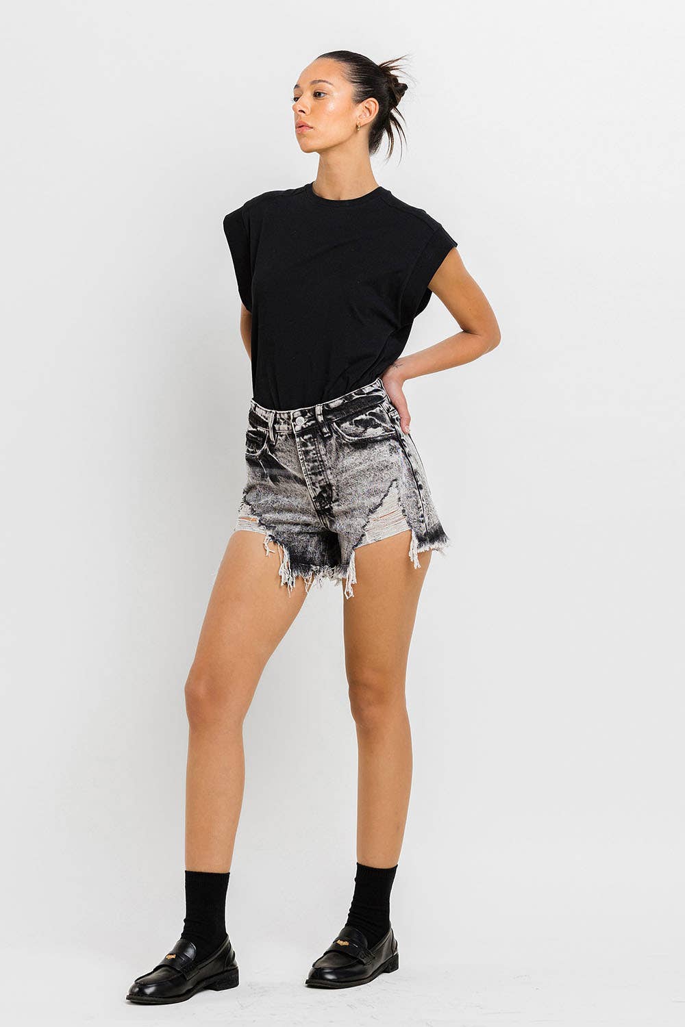 Hyde Super High Rise Mom Shorts