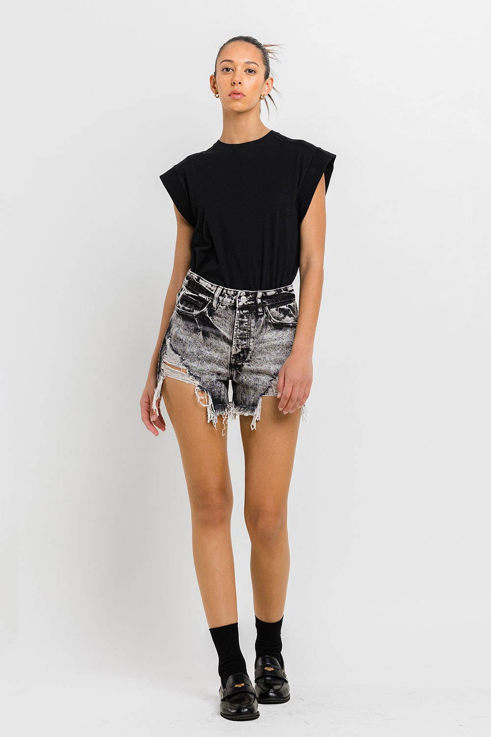 Hyde Super High Rise Mom Shorts