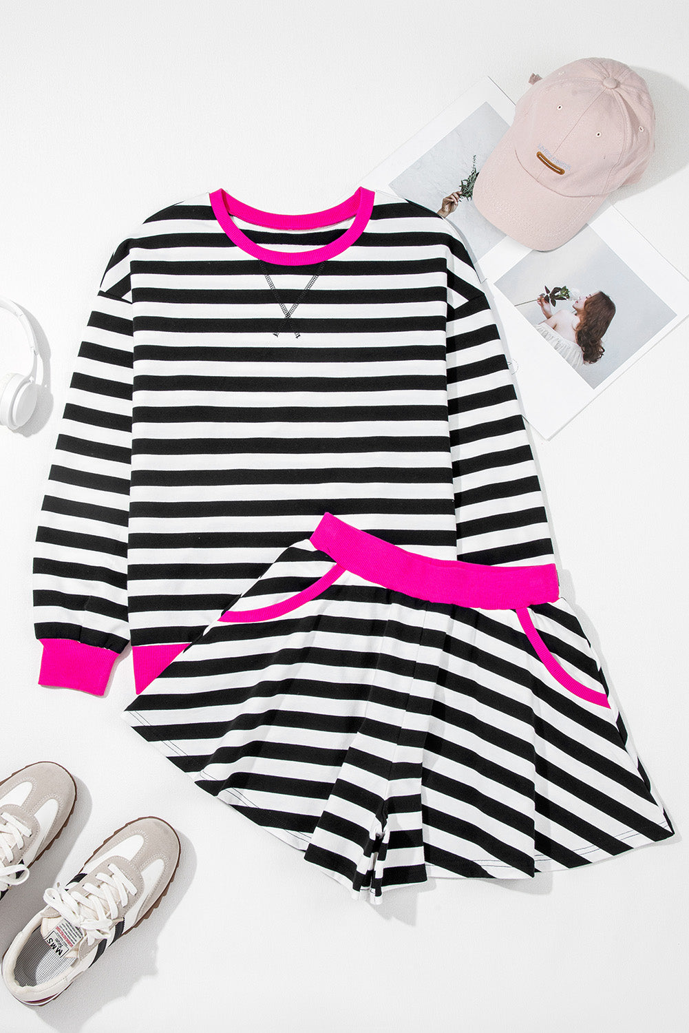 Stripe Ribbed Set LT