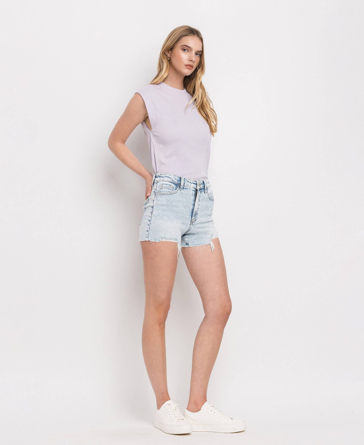 Super High Rise Stretch Mom Shorts