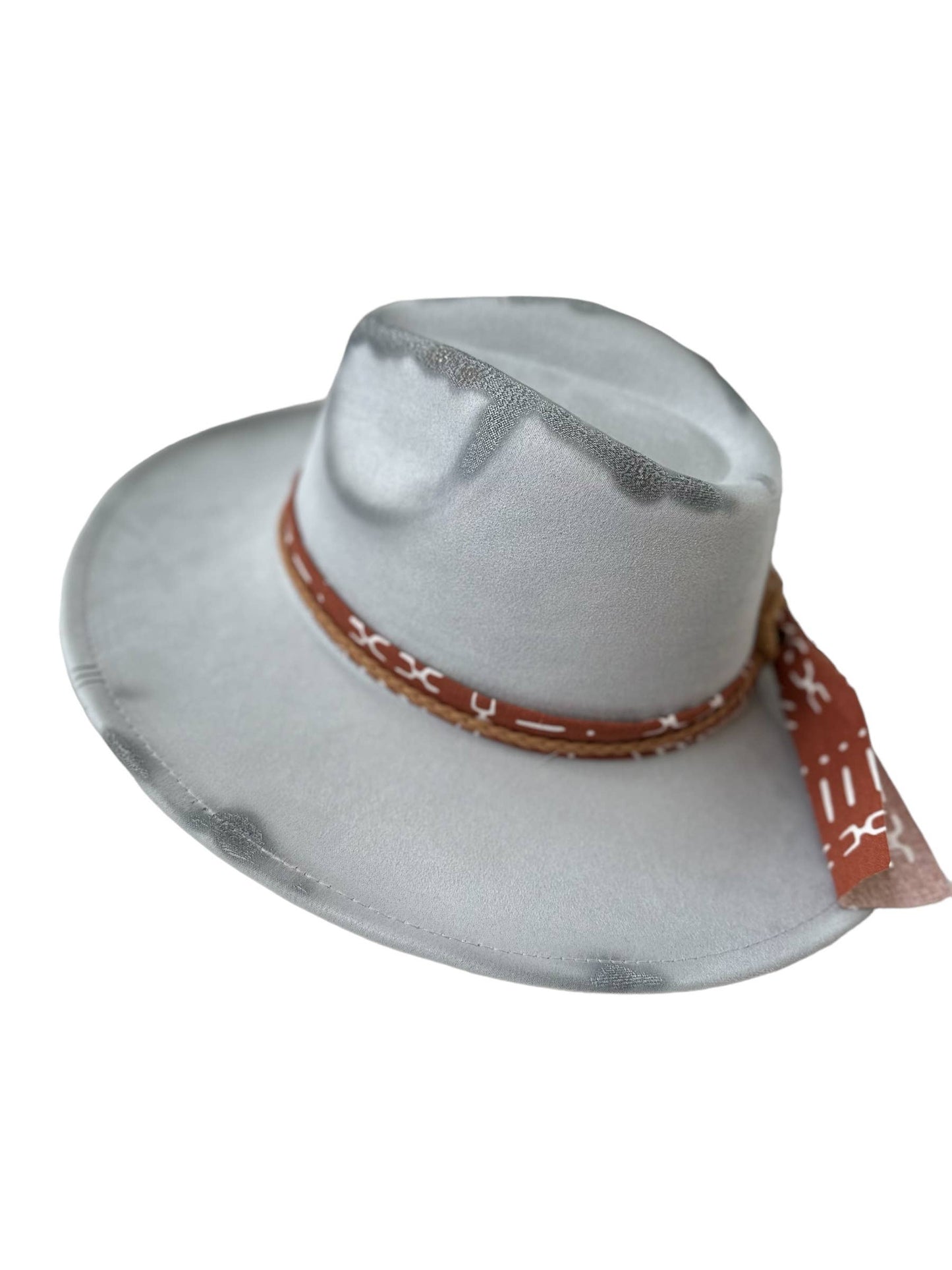 Cowboy Killr Skull Western Burnt Hat : Tan