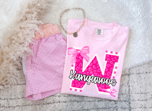 Custom Pink Out Leopard Team Tee- Multiple Styles
