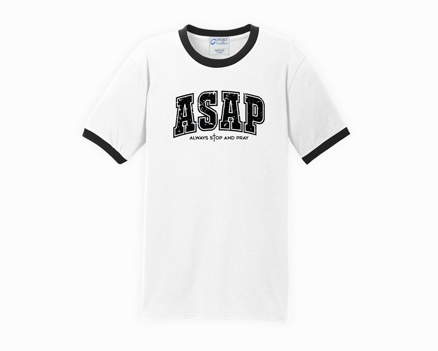 ASAP | Graphic Ringer Tee | Christian Religious Wear