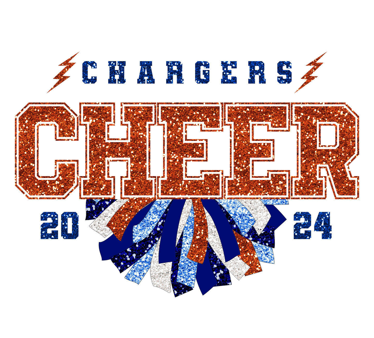 Chargers Cheer Tee/Sweatshirt