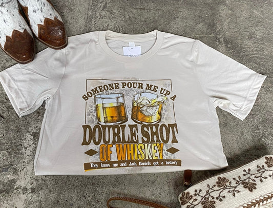 Double Shot of Whiskey Tee