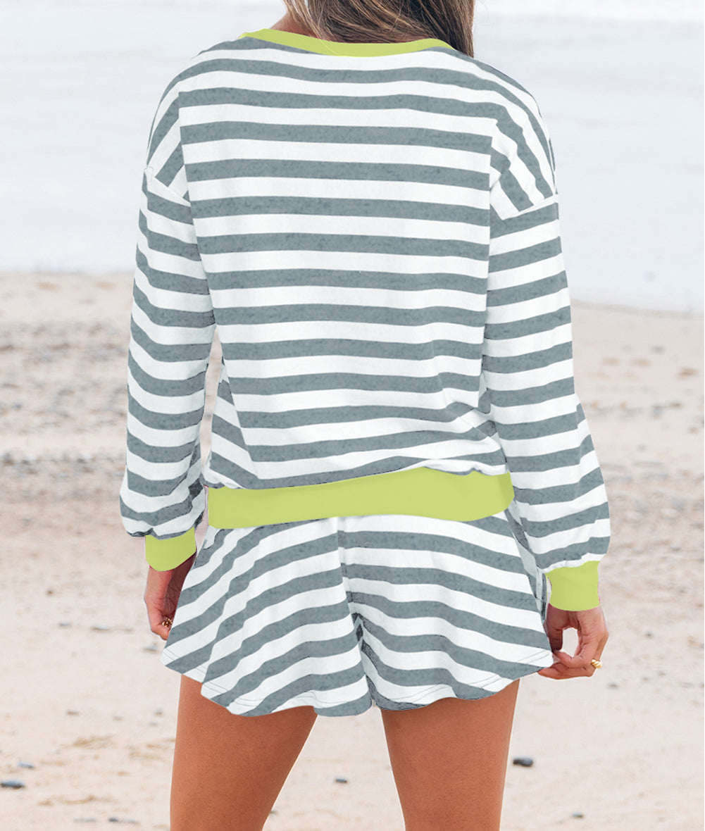 Stripe Ribbed Set LT