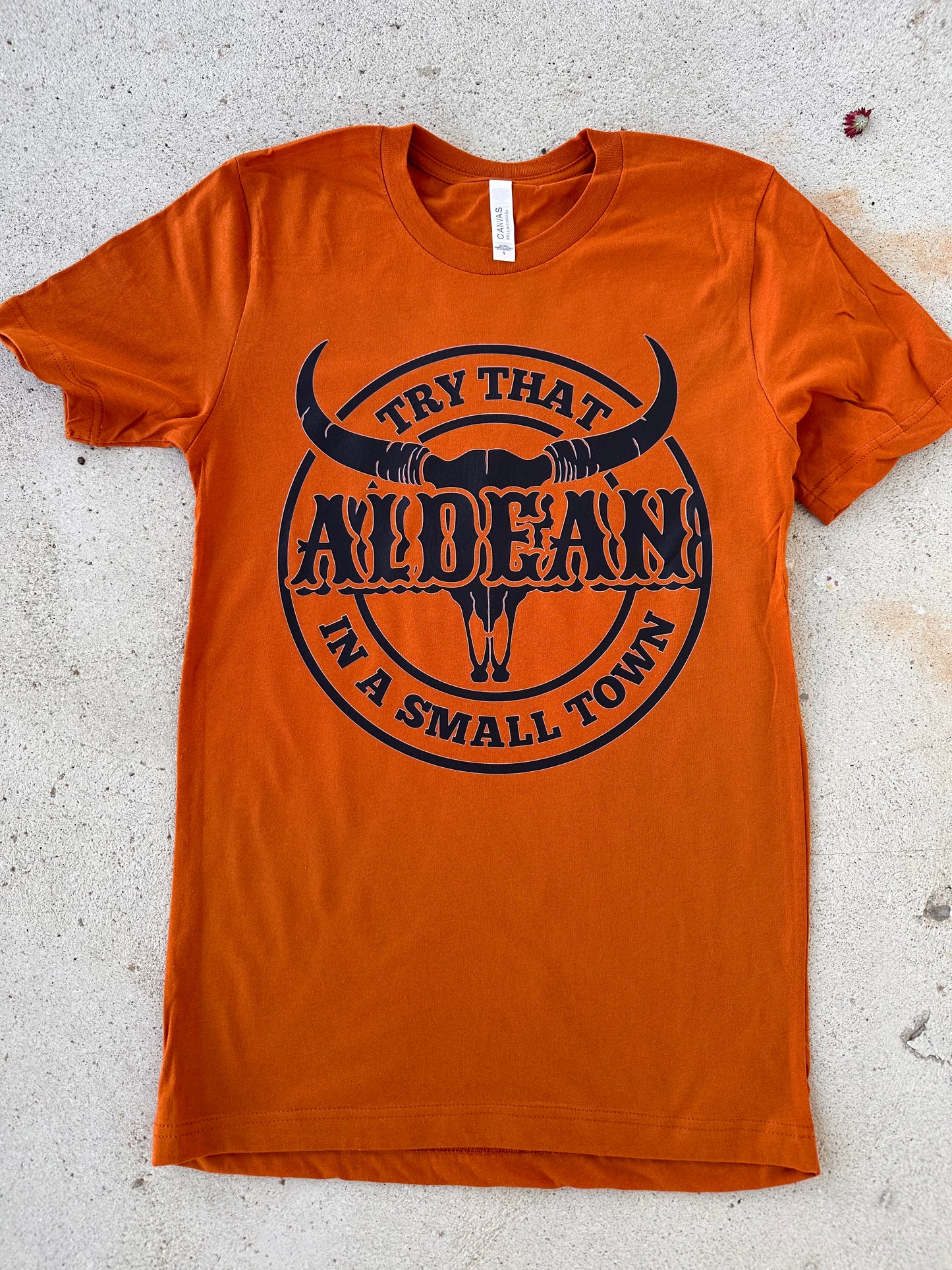 Try That in a Small Town Tee- Orange