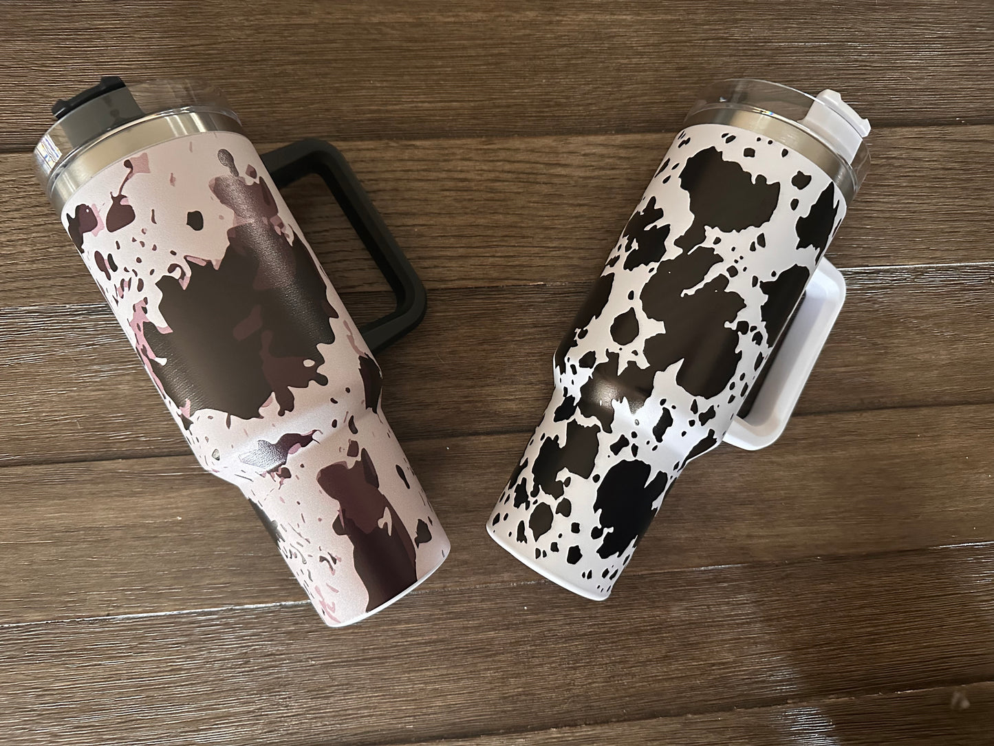 40 oz Cow Print Tumbler