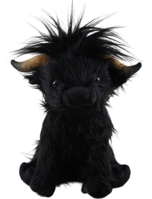 Highland Cow Stuffed Animal- Black