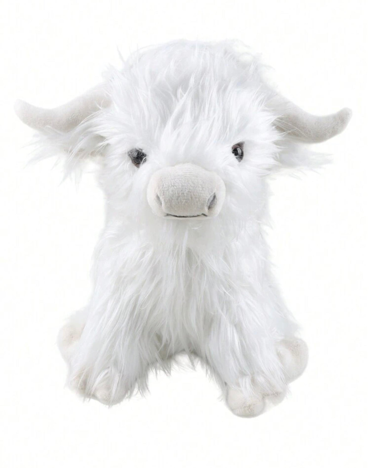 Highland Cow Stuffed Animal- White