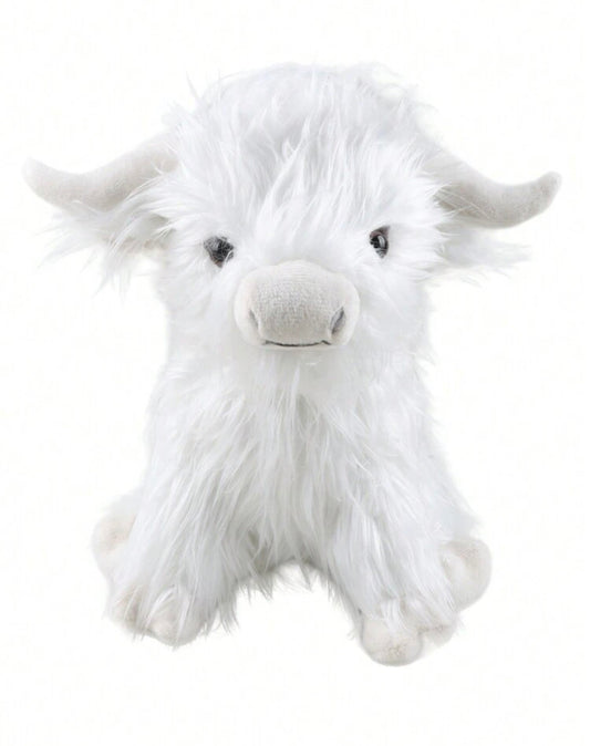 Highland Cow Stuffed Animal- White