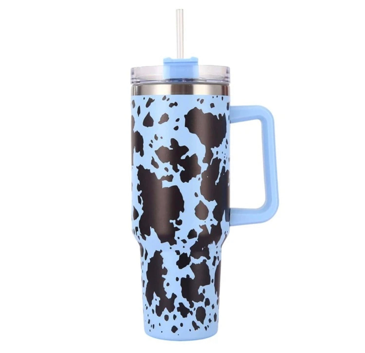 40 oz Cow Print Tumbler