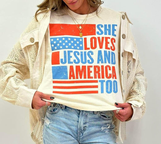 She Loves Jesus Tee