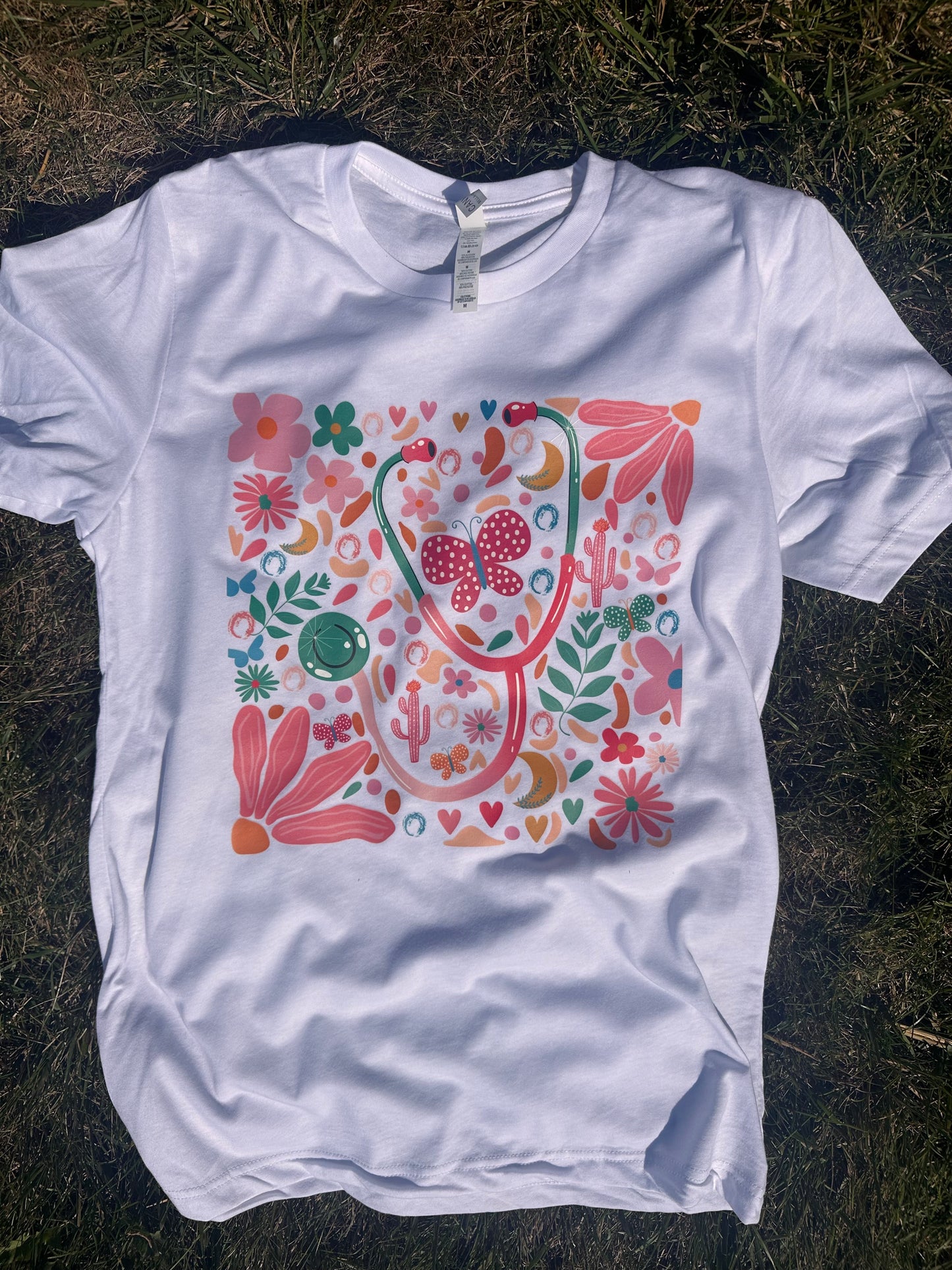 Floral Nurse Tee