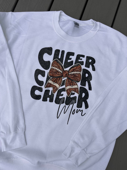 Cheer Mom Bow Sweatshirt