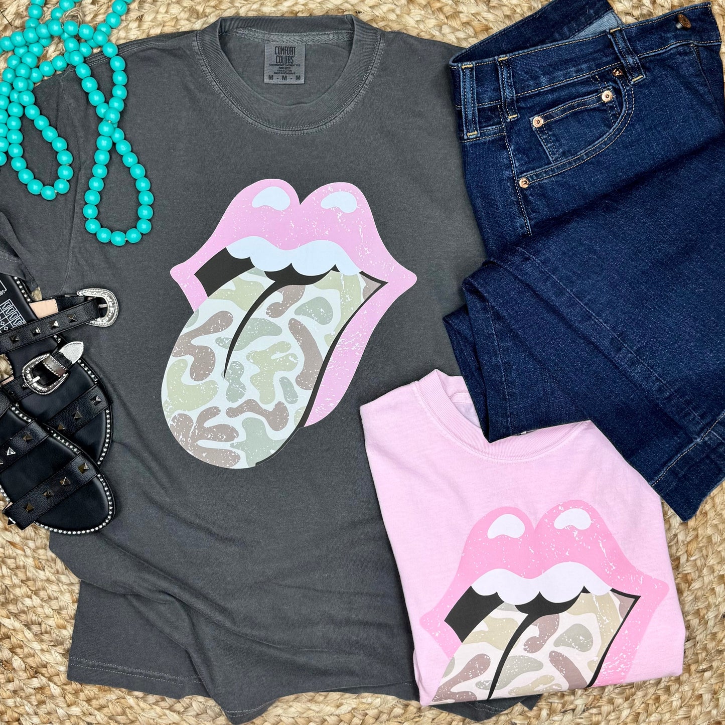 Camo Lips Tee