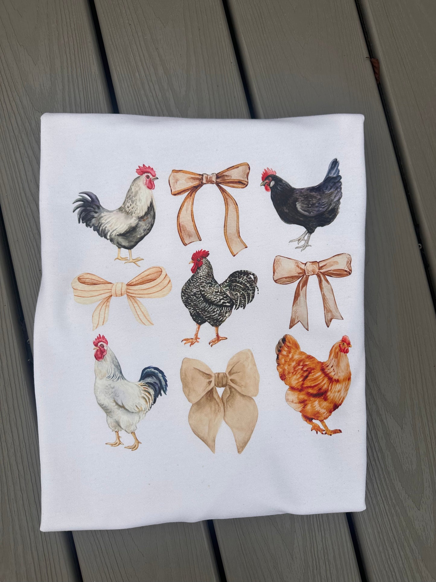 Chicken Bow Tee/Sweatshirt