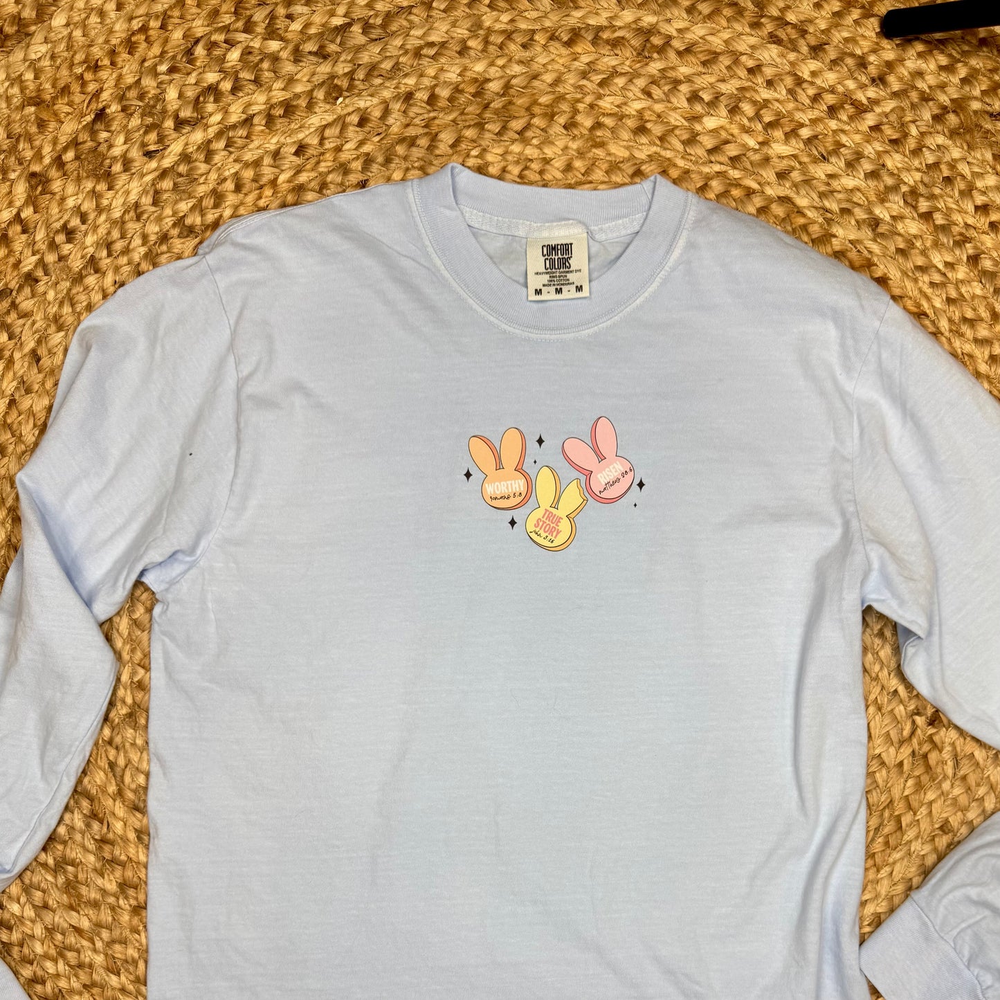 Easter Bunny Candies Graphic Long Sleeve Tee
