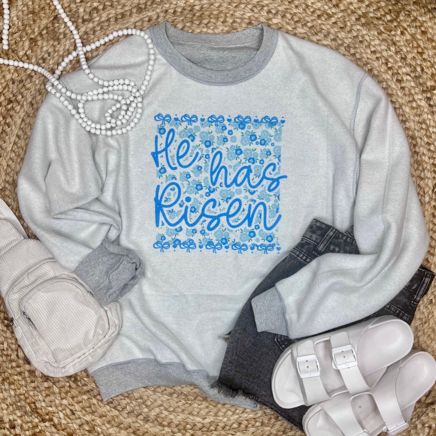 Inside Out He Has Risen Floral Sweatshirt