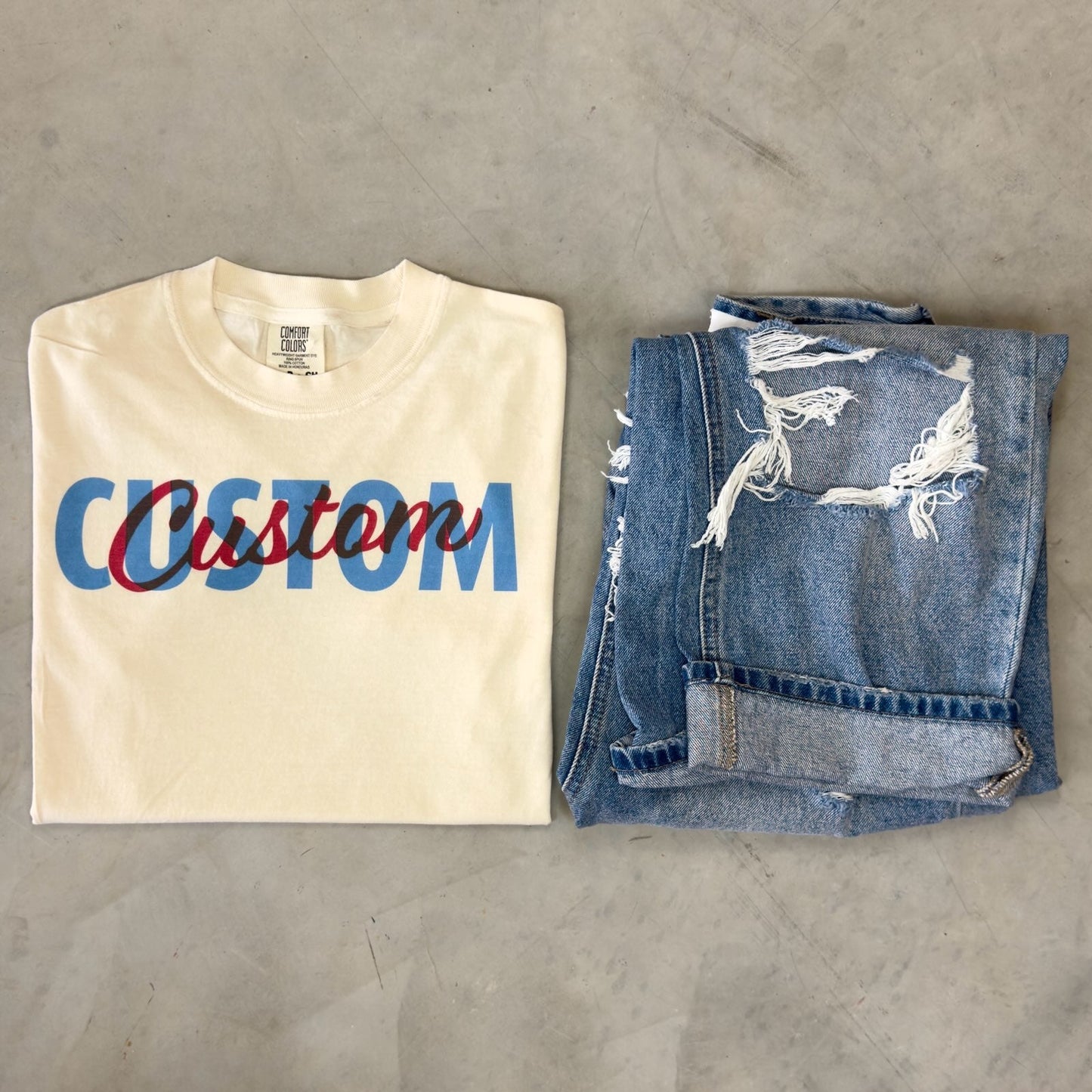 Custom Double Word Tee