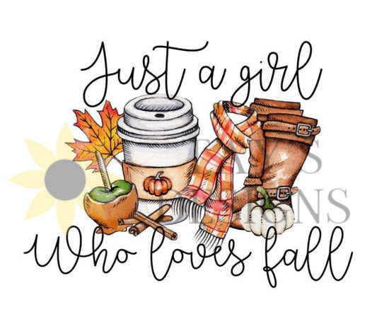 Just a Girl Who Loves Fall Tee/Sweatshirt